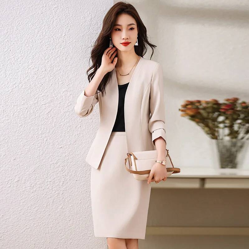 Formal Winter Wear Women Jacket - Formal Women Business Suits with Skirt
