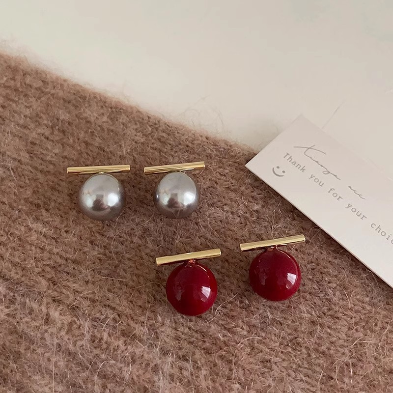 Pearl Earring Stud - 925 Silver Needle Korean Fashion Pearl