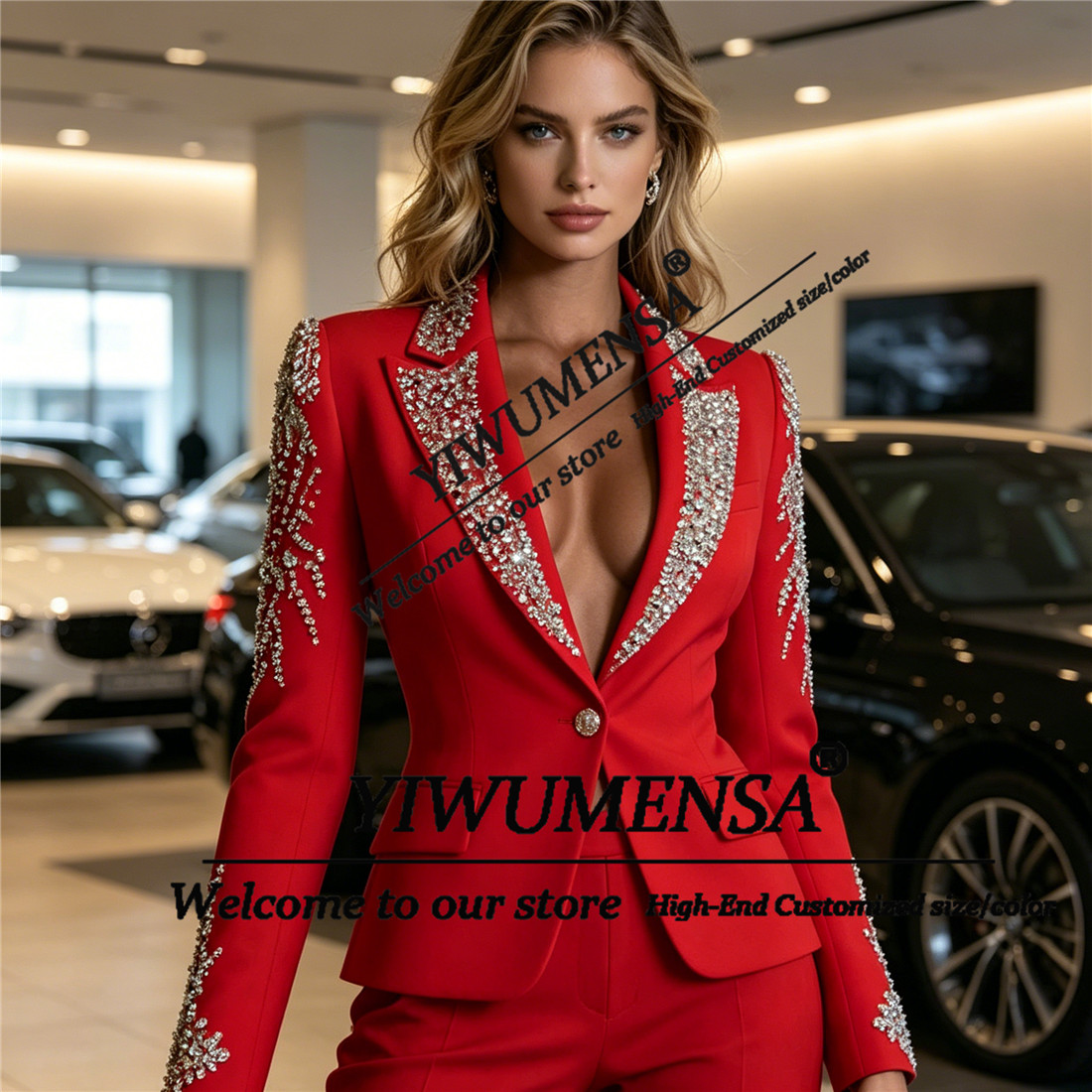 Luxury Women Suits 2 Pieces Se - Women Formal Wear Business ulasan dan harga