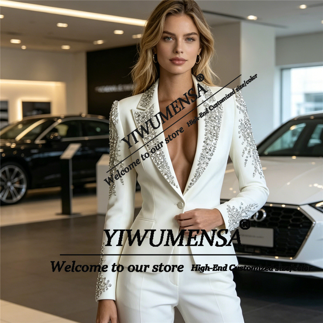 Luxury Women Suits 2 Pieces Se - Women Formal Wear Business ulasan dan harga