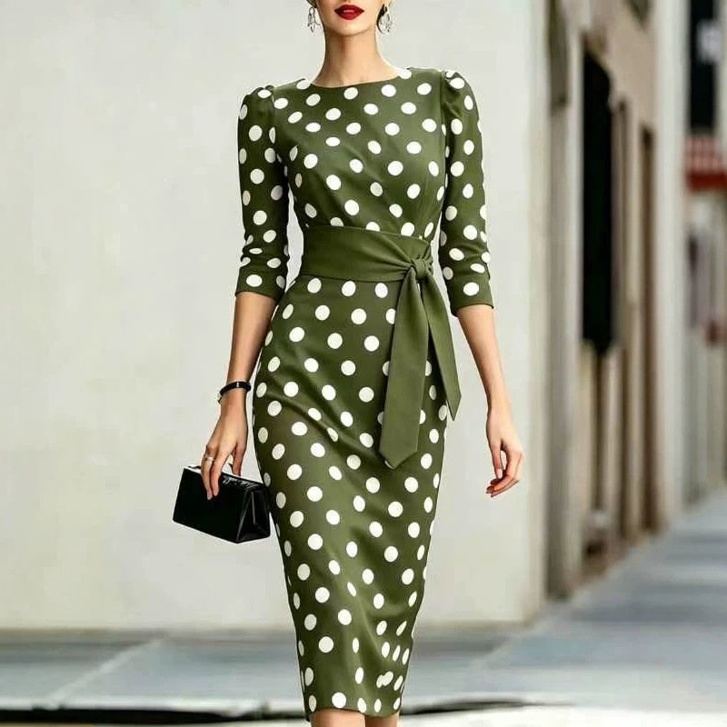 Women Elegant Black White Polk - Women Formal Office Wear Tops ulasan dan harga