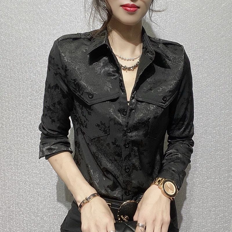 Female Tops Spring and Autumn  - Women Formal Office Wear Tops ulasan dan harga
