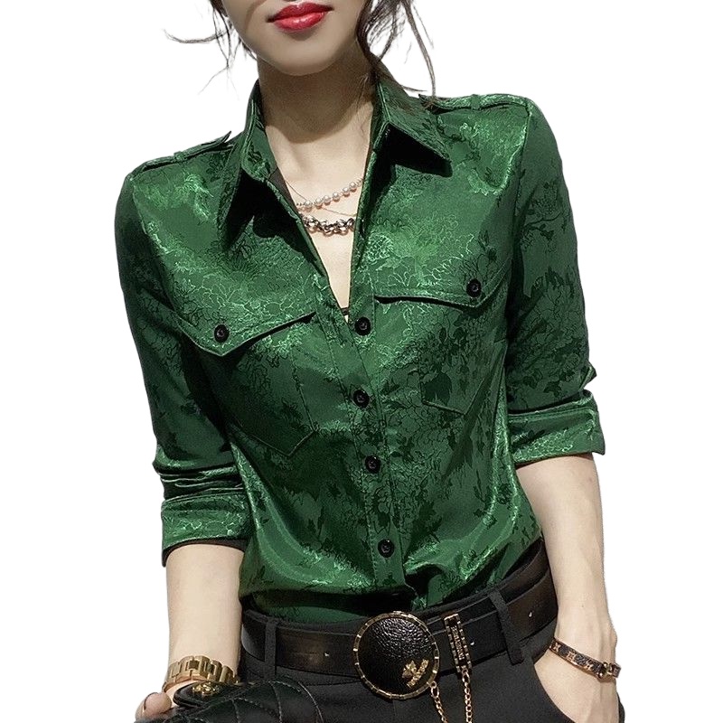 Female Tops Spring and Autumn  - Women Formal Office Wear Tops ulasan dan harga