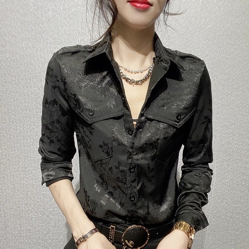 Female Tops Spring and Autumn  - Women Formal Office Wear Tops ulasan dan harga