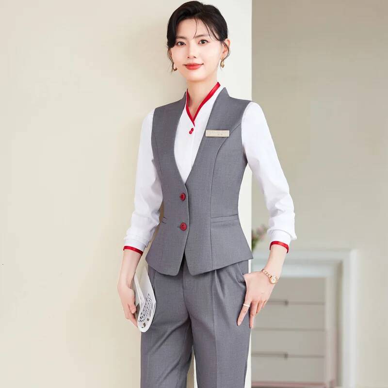 Plus Size 5XL Formal Pantsuits - Women Formal Wear Business ulasan dan harga