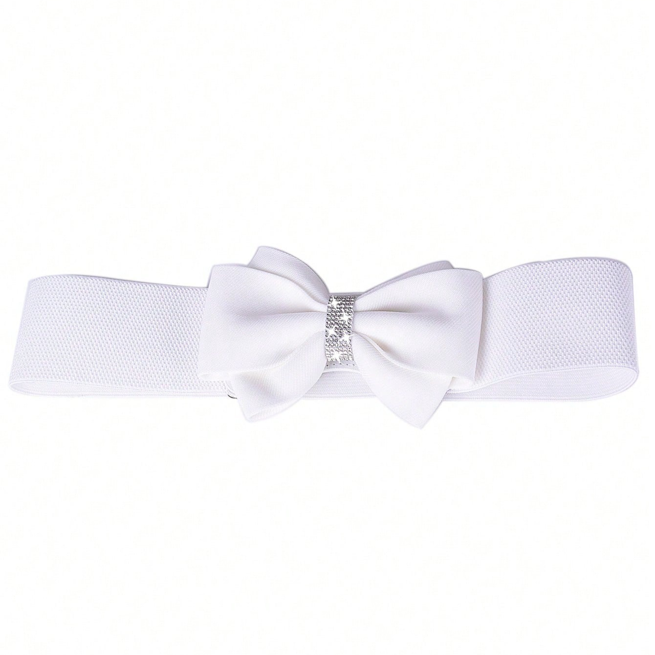 White Bow Belt Wide Elastic Be - Formal Wear For Women Xl ulasan dan harga