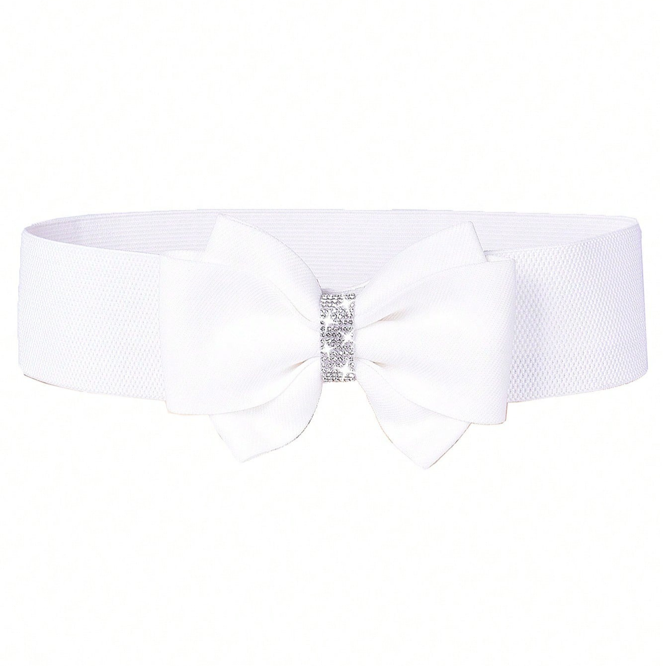 White Bow Belt Wide Elastic Be - Formal Wear For Women Xl ulasan dan harga