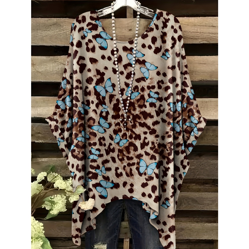Women's Fashion Animal Print T - Women'S Formal Day Wear ulasan dan harga