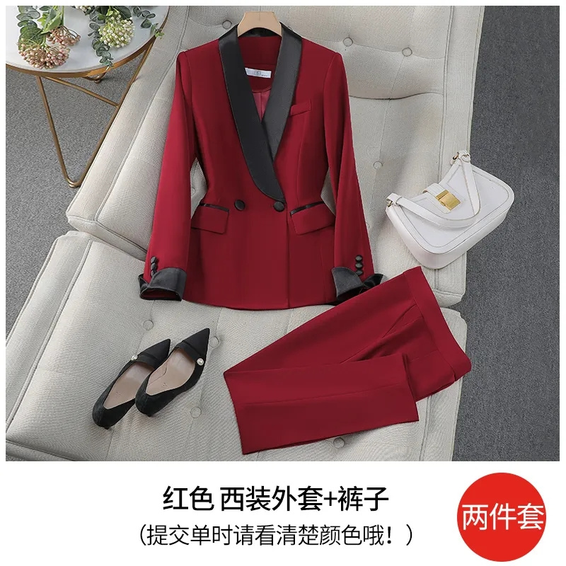 Elegant Red Black Women Pant S - Women'S Formal Day Wear ulasan dan harga