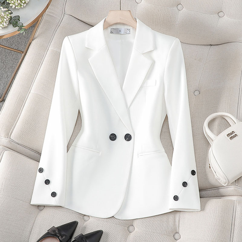 2025 New Spring Autumn White B - Formal Winter Wear Women Jacket ulasan dan harga