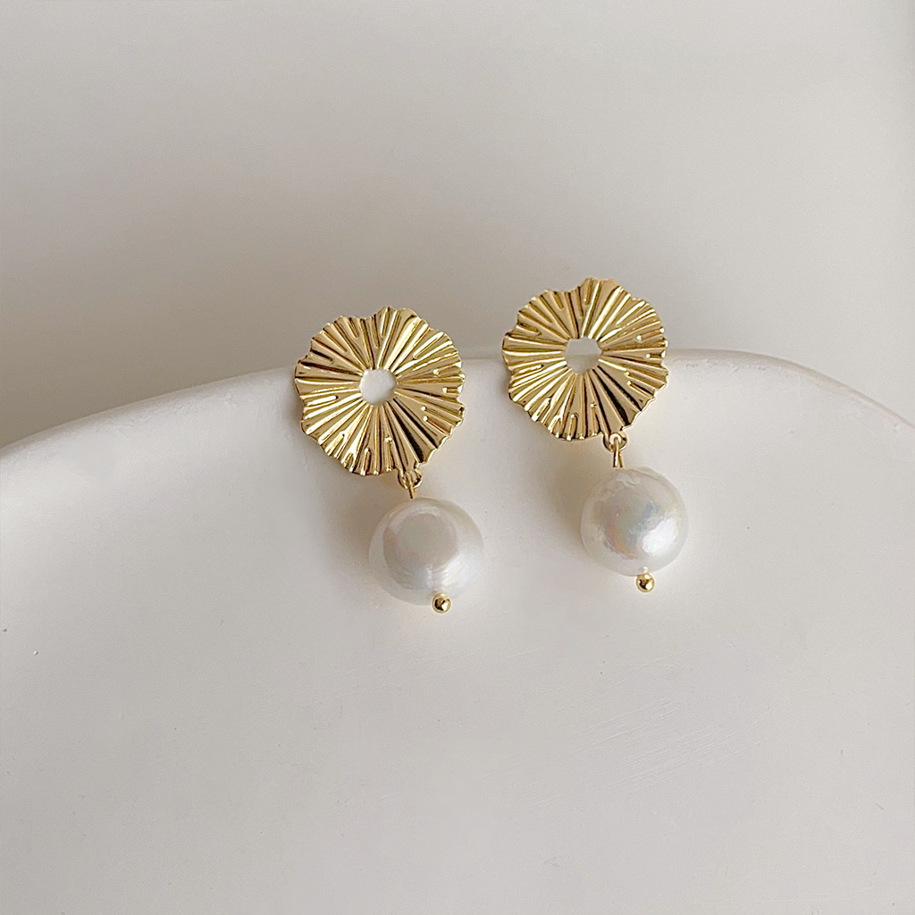 DIY accessories French retro b - Pearl Earring Stud ulasan dan harga