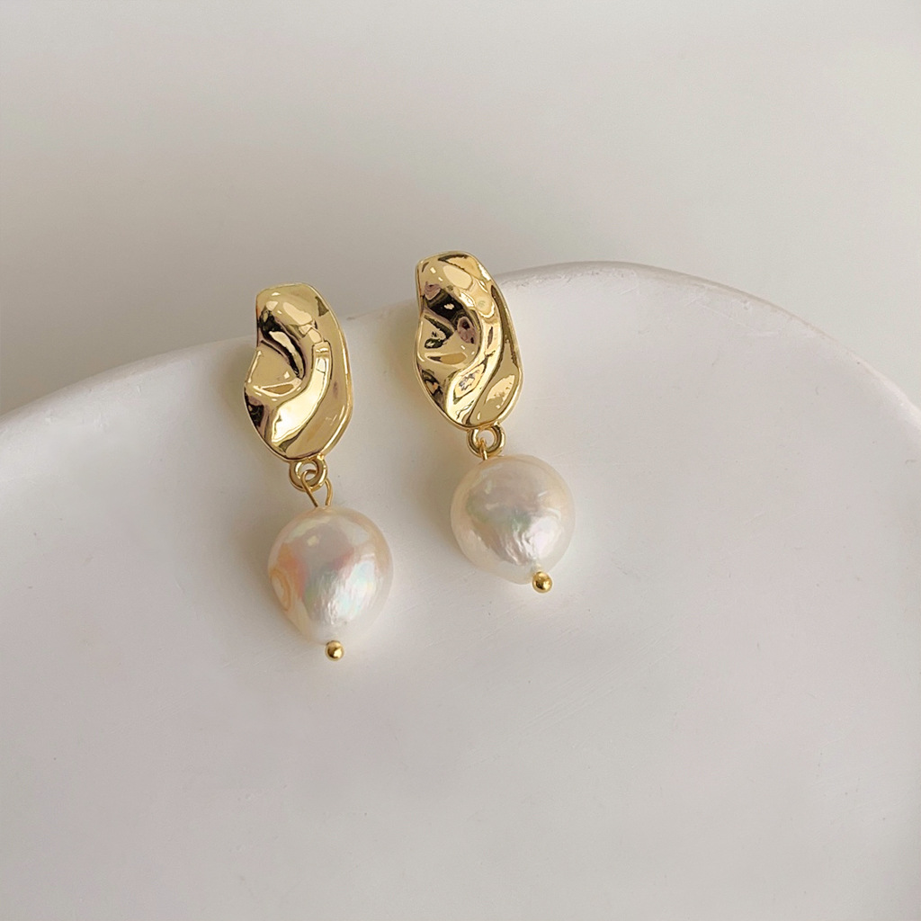 DIY accessories French retro b - Pearl Earring Stud ulasan dan harga