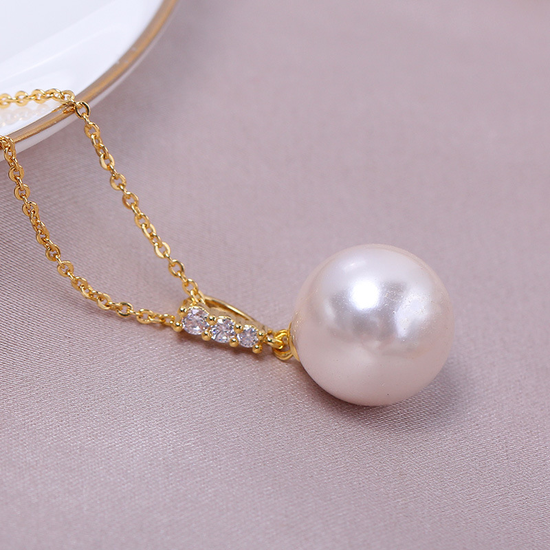Domestic Copper 14K Gold, Prin - Pearl Earring Stud ulasan dan harga