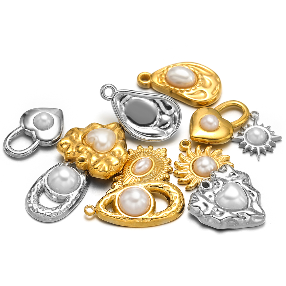 5pcs Stainless Steel Imitation - Pearl Earring Stud ulasan dan harga