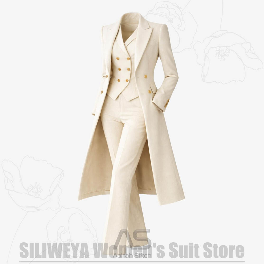 Women's Suit 3 Piece Double Br - Women Formal Wear Business ulasan dan harga