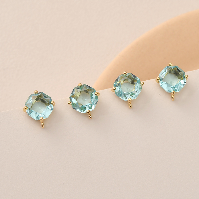10pair Colors Faceted Square G - Pearl Earring Stud ulasan dan harga