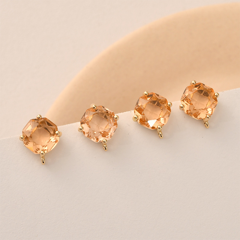 10pair Colors Faceted Square G - Pearl Earring Stud ulasan dan harga