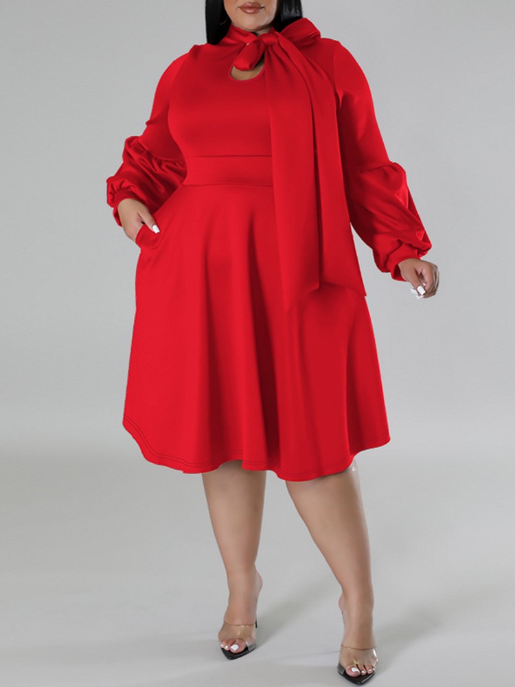 XL-5XL Plus Size Elegant Midi  - Women Formal Office Wear Tops ulasan dan harga