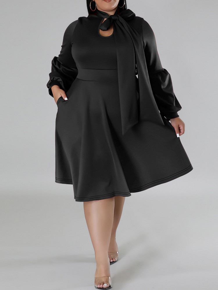 XL-5XL Plus Size Elegant Midi  - Women Formal Office Wear Tops ulasan dan harga
