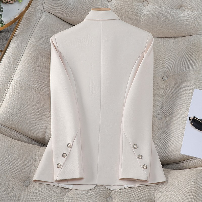 Women Double Breasted Solid Bl - Formal Winter Wear Women Jacket ulasan dan harga
