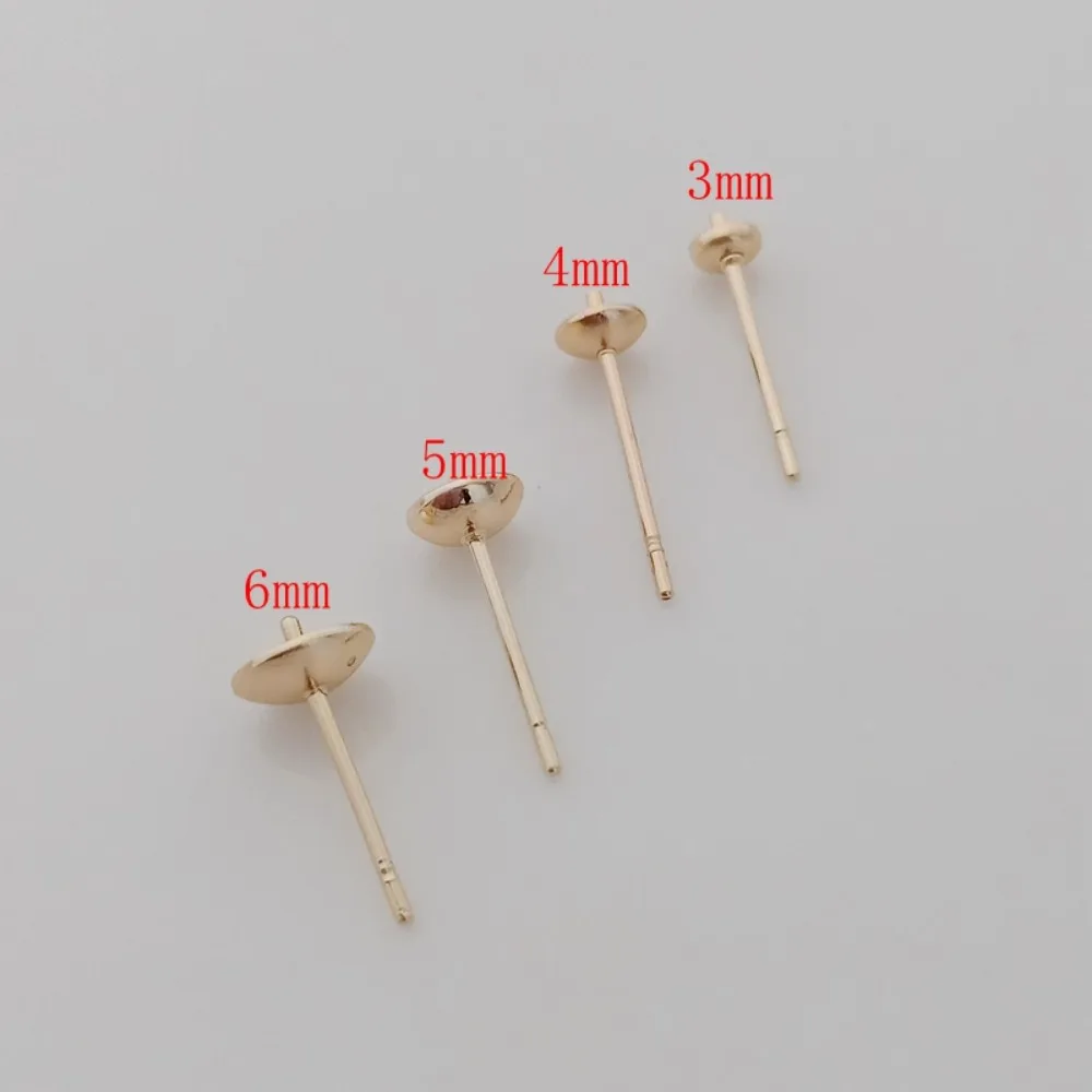 14K Gold-plated Bead Accessori - Pearl Earring Stud ulasan dan harga