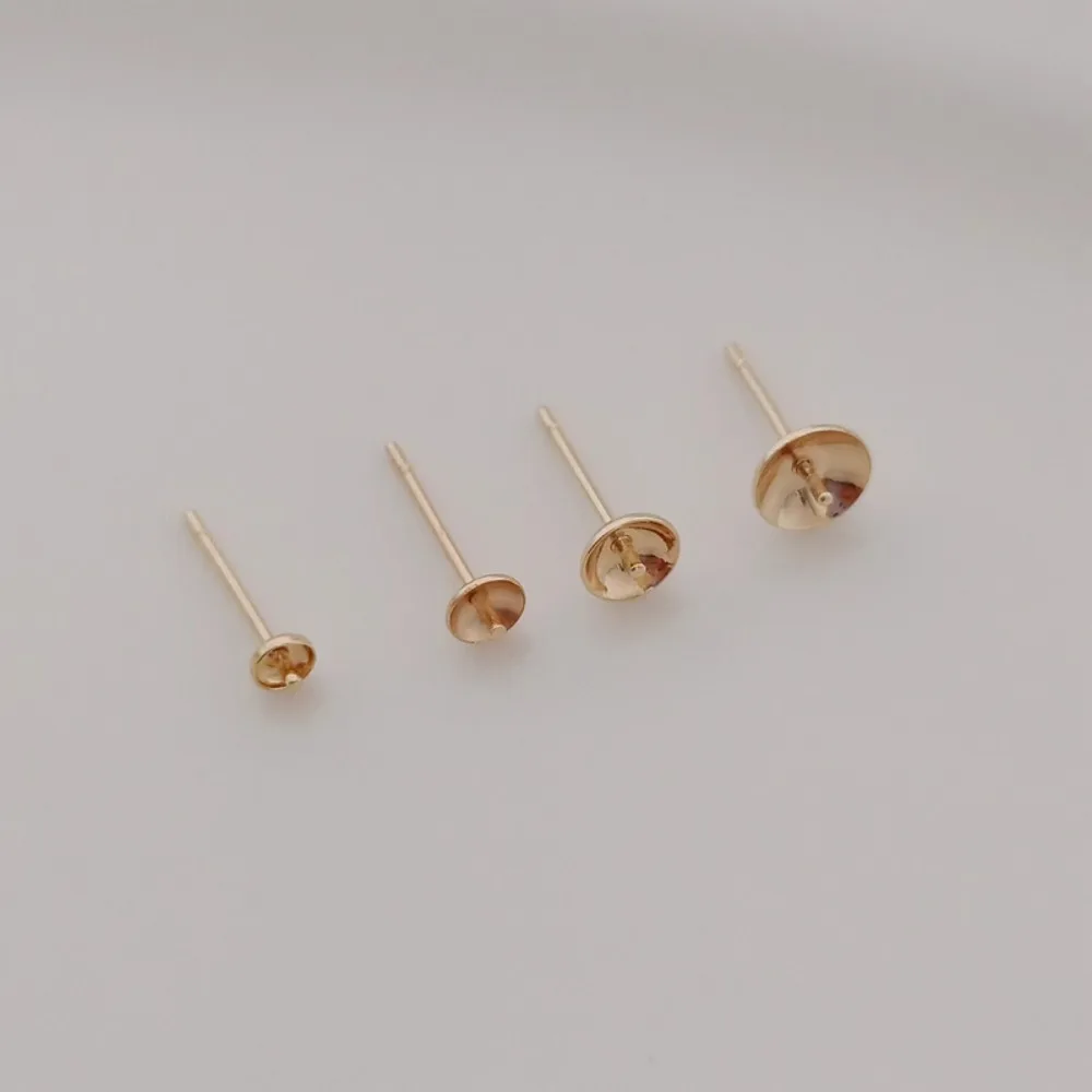 14K Gold-plated Bead Accessori - Pearl Earring Stud ulasan dan harga