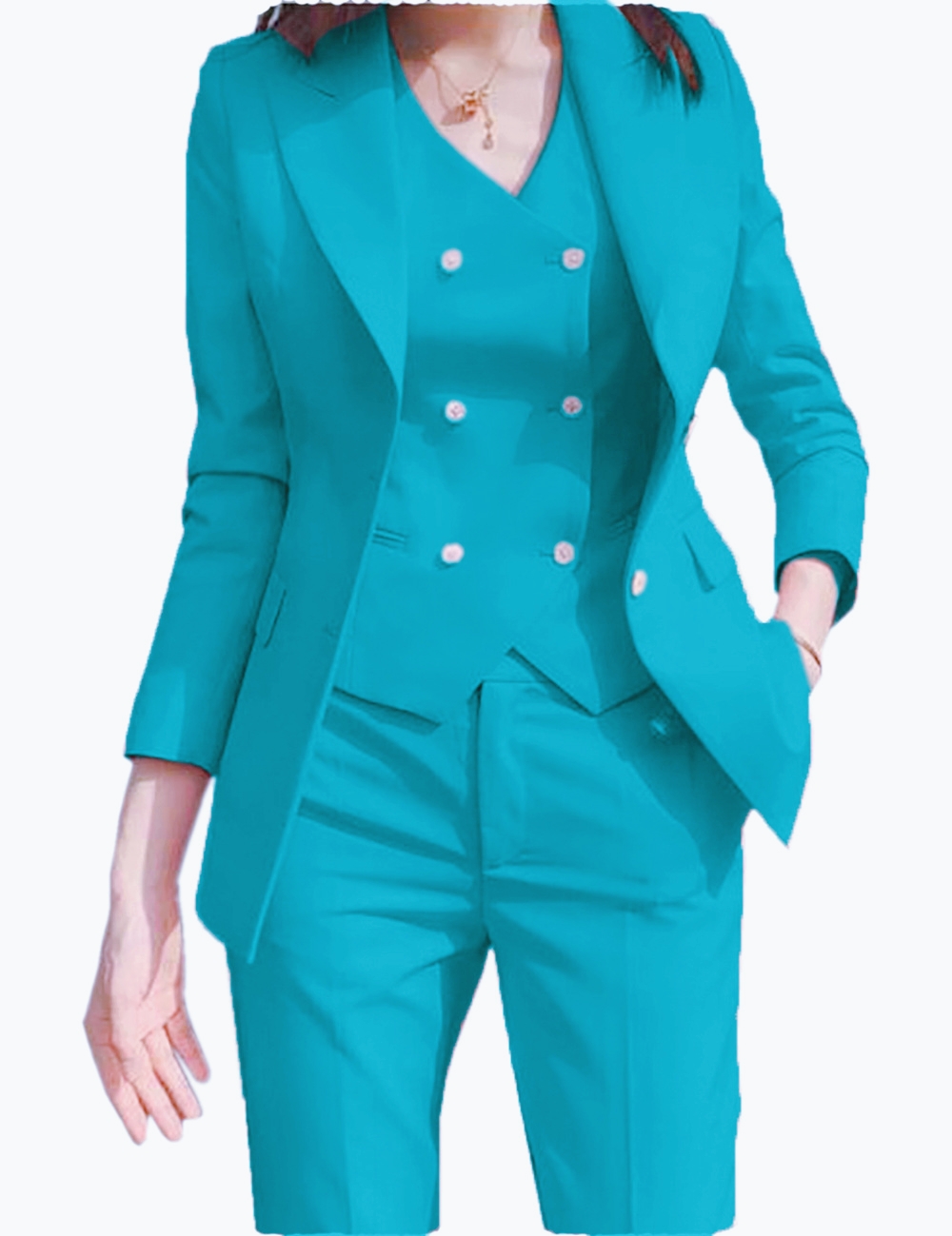 Fall Outfits Suit Jacket Three - Women Formal Wear Business ulasan dan harga