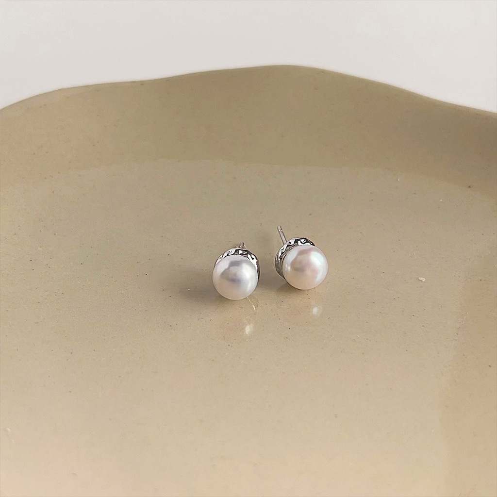 DIY accessories Personality sm - Pearl Earring Stud ulasan dan harga