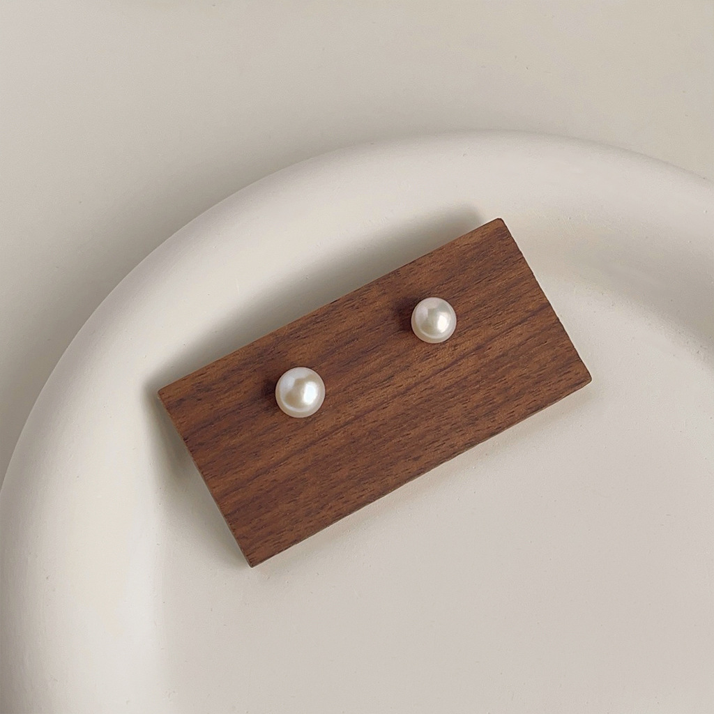 DIY accessories Personality sm - Pearl Earring Stud ulasan dan harga